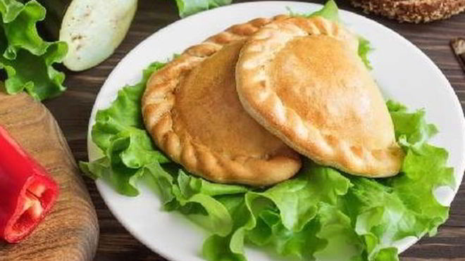 Рецепт Пирожки с баклажаном и перцем