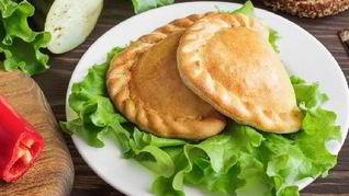 Рецепт Пирожки с баклажаном и перцем