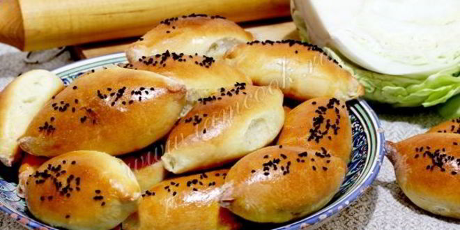 Рецепт пирожки с капустой на кефирном тесте