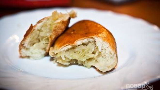 Рецепт Пирожки с капустой печеные