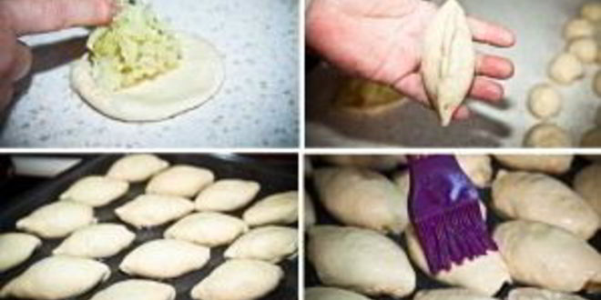 Рецепт пирожки с капустой печеные