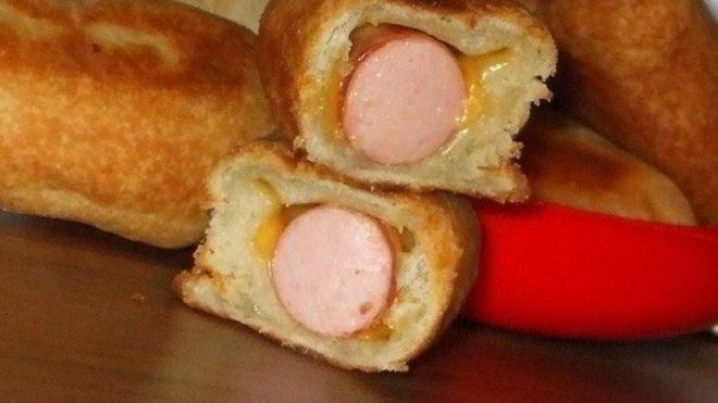 Рецепт Пирожки с картошкой и сосиской