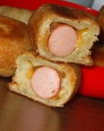 Пирожки с картошкой и сосиской