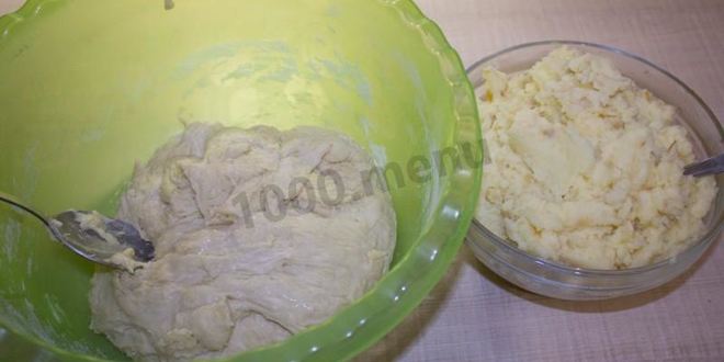 Рецепт пирожки с картошкой на кефире на сковороде