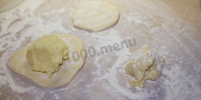 Рецепт пирожки с картошкой на кефире на сковороде