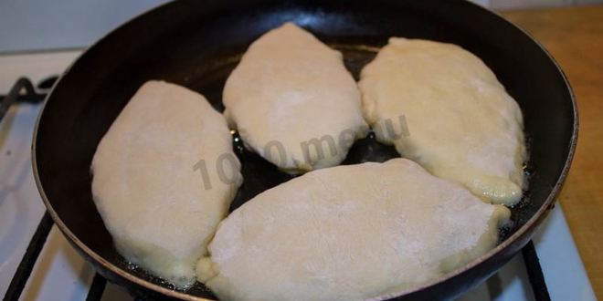 Рецепт пирожки с картошкой на кефире на сковороде