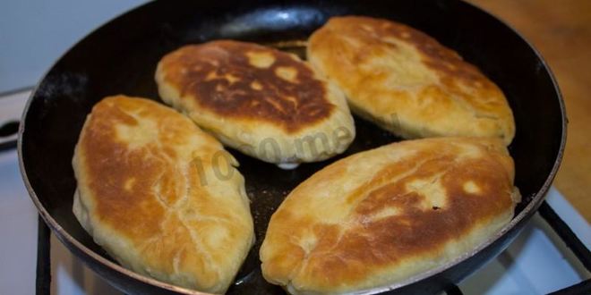 Рецепт пирожки с картошкой на кефире на сковороде