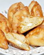 Пирожки с рисом и яйцом