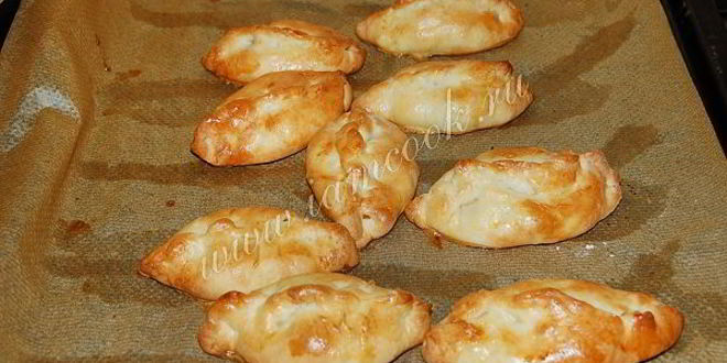 Рецепт пирожки с рисом и яйцом