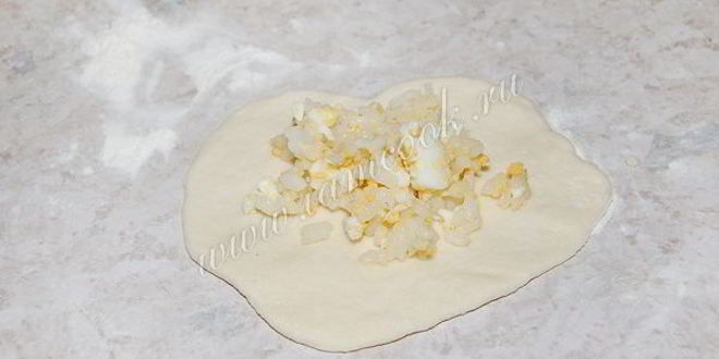 Рецепт пирожки с рисом и яйцом