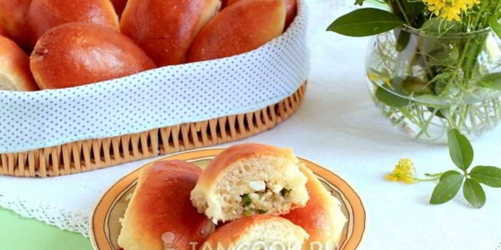 Рецепт ленивые пирожки с зеленым луком и яйцом