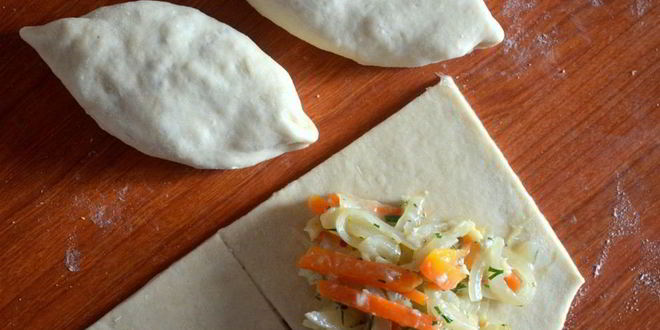 Рецепт пирожки с рыбой о овощами