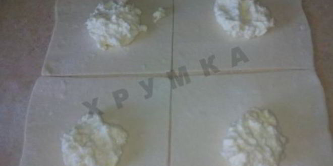 Рецепт пирожки слоеные конвертики с творогом