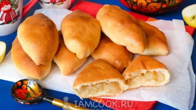 Рецепт Постные пирожки с яблоками