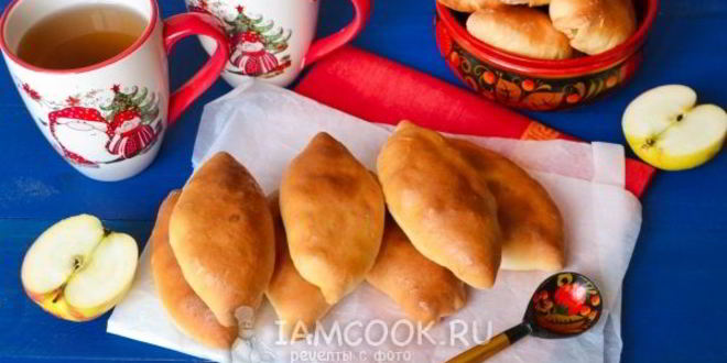 Рецепт постные пирожки с яблоками