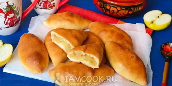 Рецепт постные пирожки с яблоками