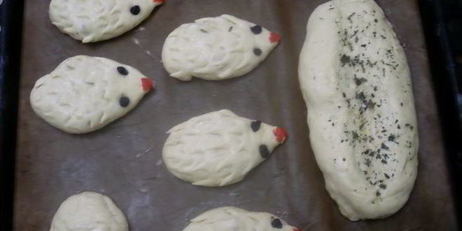 Рецепт сладкие пирожки ежики