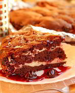 Брауни с творогом и вишней