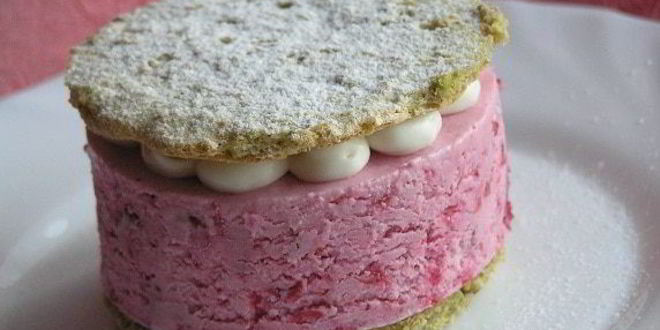 Рецепт фисташковое пирожное с брусничным семифредо