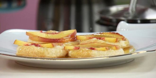 Рецепт карамельные пирожные с фруктами