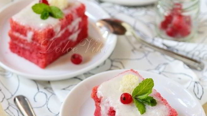 Рецепт Клюквенное пирожное