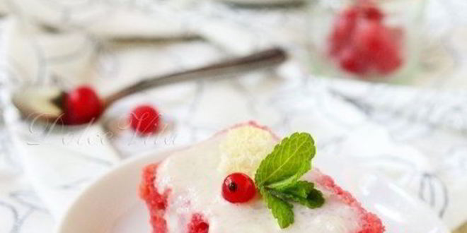 Рецепт клюквенное пирожное