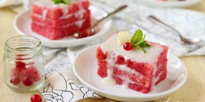 Рецепт клюквенное пирожное