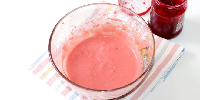 Рецепт малиново-ореховое пирожное