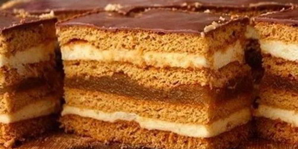 Как приготовить медовое пирожное с яблочным джемом