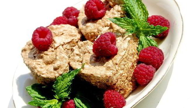 Рецепт Миндально-кунжутные пирожные с мятой