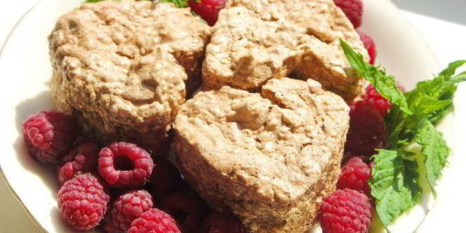 Рецепт миндально-кунжутные пирожные с мятой