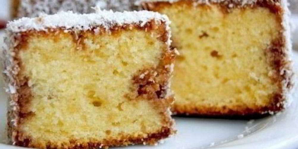 Как приготовить нежное бисквитное пирожное с кокосом