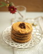 Песочное пирожное с тыквенным кремом