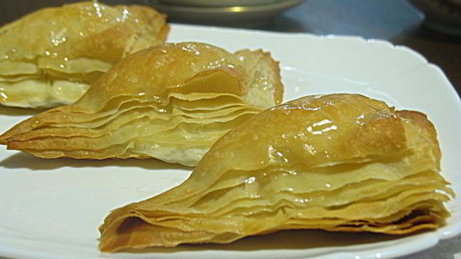 Рецепт Пирожное Аромат розы из теста фило с кремом