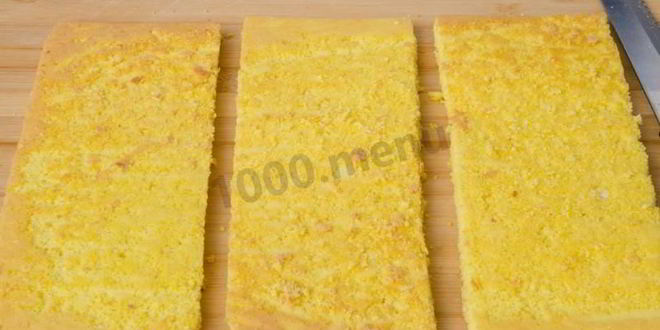 Рецепт пирожное бисквитное с кремом