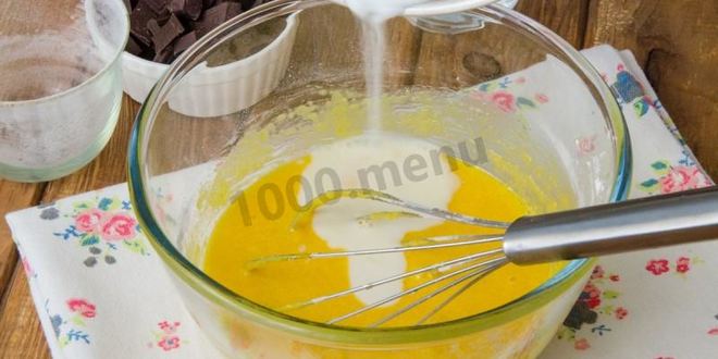 Рецепт пирожное бисквитное с кремом