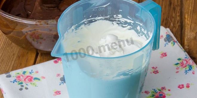 Рецепт пирожное бисквитное с кремом