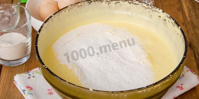 Рецепт пирожное бисквитное с кремом