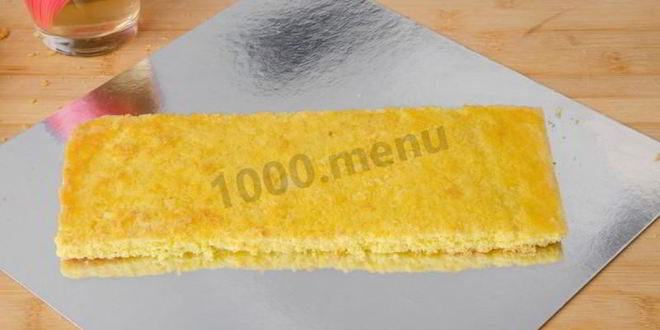 Рецепт пирожное бисквитное с кремом