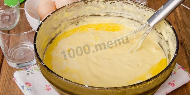 Рецепт пирожное бисквитное с кремом