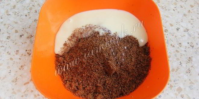 Рецепт пирожное картошка из бисквита