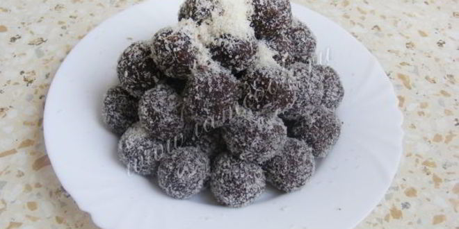 Рецепт пирожное картошка из бисквита