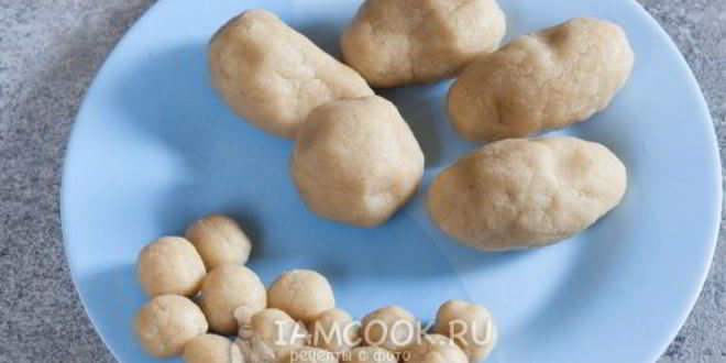 Рецепт пирожное картошка из марципана