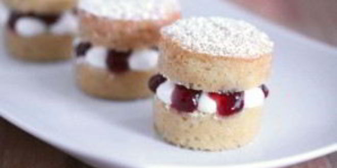 Рецепт пирожное мини-виктория