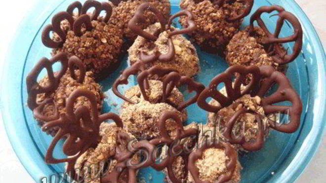 Рецепт Пирожное с грецким орехом