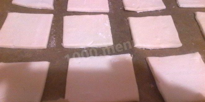 Рецепт пирожные из слоеного теста с масляным кремом на сгущенном молоке