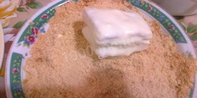 Рецепт пирожные из слоеного теста с масляным кремом на сгущенном молоке