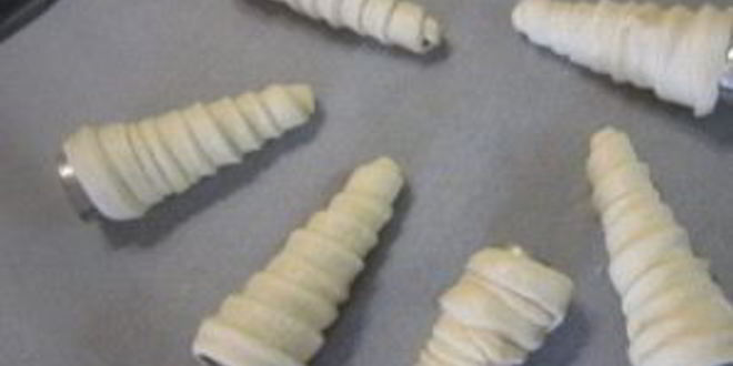 Рецепт пирожные из слоеного теста