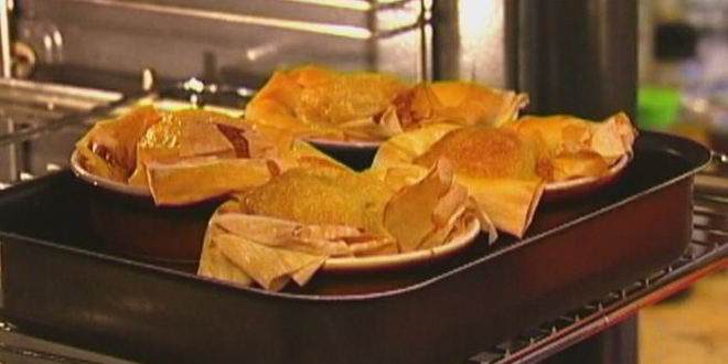 Рецепт пирожные из теста фило с ванильным кремом и малиной