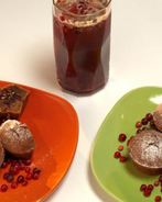 Пирожные с горячим шоколадом